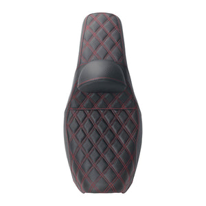 Two-Up Seat Rider Passenger Red Line Fit For Harley Dyna 2006-2017 | HCmotorku