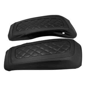 Saddlebag Lid Covers Hard Lid Bra Covers Black Fit For Harley Touring Glide 2014-2024 | HCmotorku