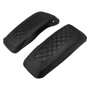 Saddlebag Lid Covers Hard Lid Bra Covers Black Fit For Harley Touring Glide 2014-2024 | HCmotorku