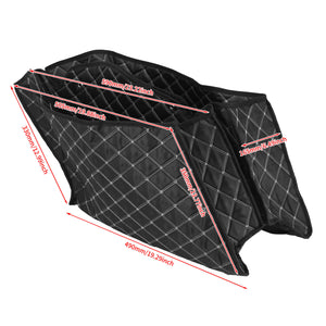 4" Extended Stretched Saddlebag Liners Inserts Fit For Touring 2014-UP | HCmotorku
