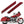 Saddlebags Latch Cover Reflectors Red Fit For Harley Touring FLT FLHT 2014-2020 | HCmotorku