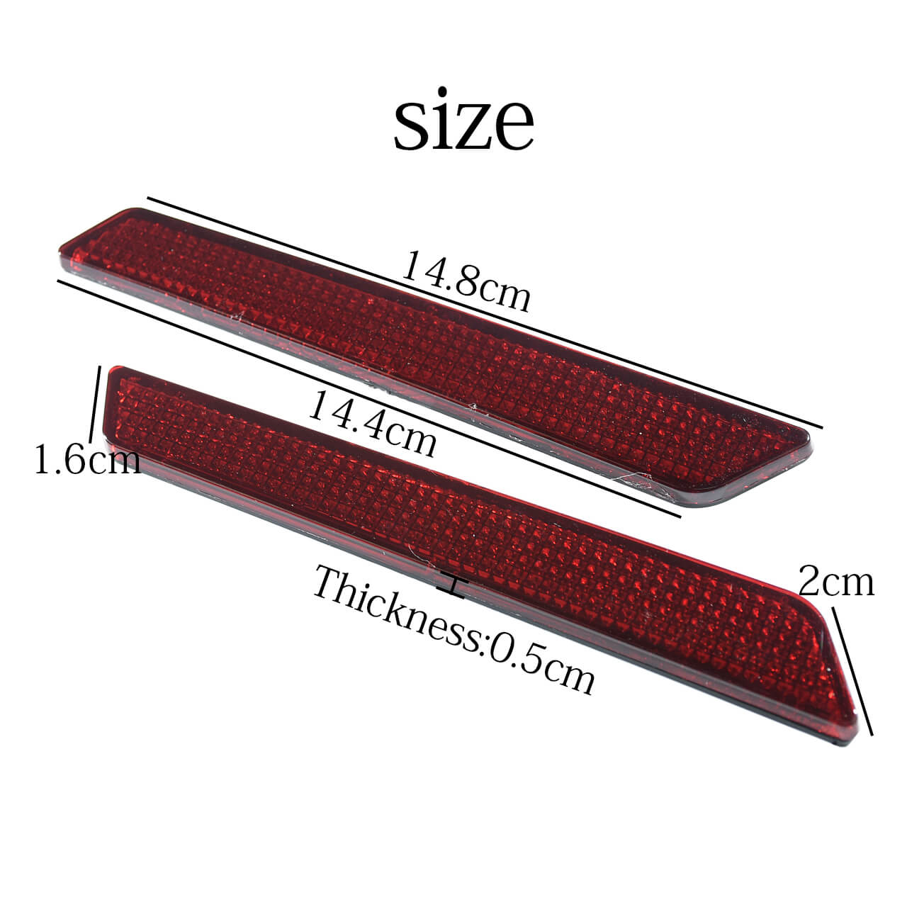 Saddlebags Latch Cover Reflectors Red Fit For Harley Touring FLT FLHT 2014-2020 | HCmotorku