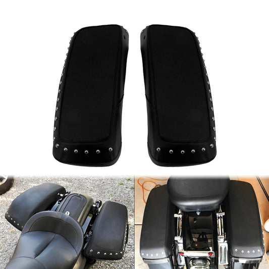 Saddlebag Speaker Lid Cover PU Leather Fit For Harley Touring Glide 2014-2023 | HCmotorku