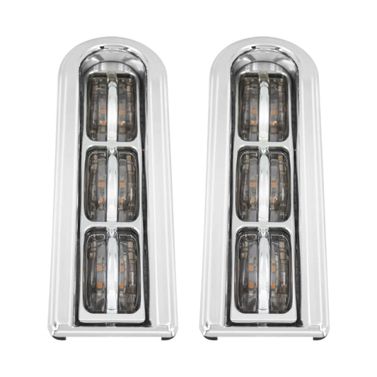 Inserts Saddlebag Support LED Light Chrome For Harley Electra Road Glide 2014-2023 | HCmotorku