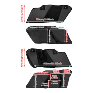 Saddlebag Liner Wall Storage Hard Saddle Bag Black Fit For Touring FLH 2014-2023 | HCmotorku