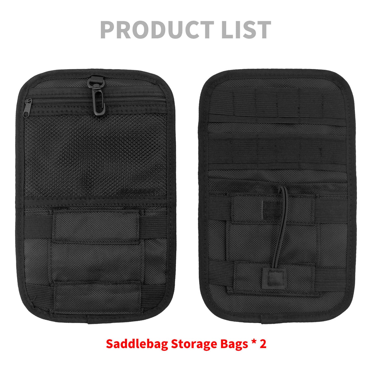 2* Organizer Saddlebag Hard Storage Bags Fits For Harley Touring Bagger 1980-2023 | HCmotorku