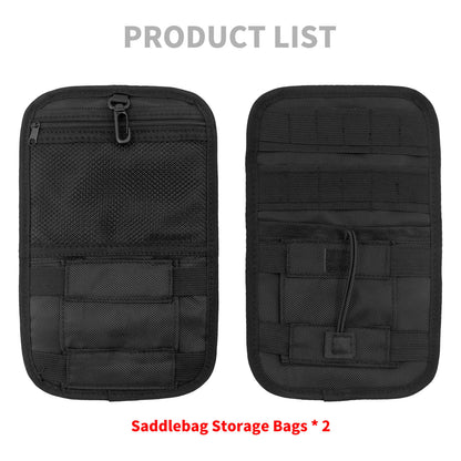 2* Organizer Saddlebag Hard Storage Bags Fits For Harley Touring Bagger 1980-2023 | HCmotorku