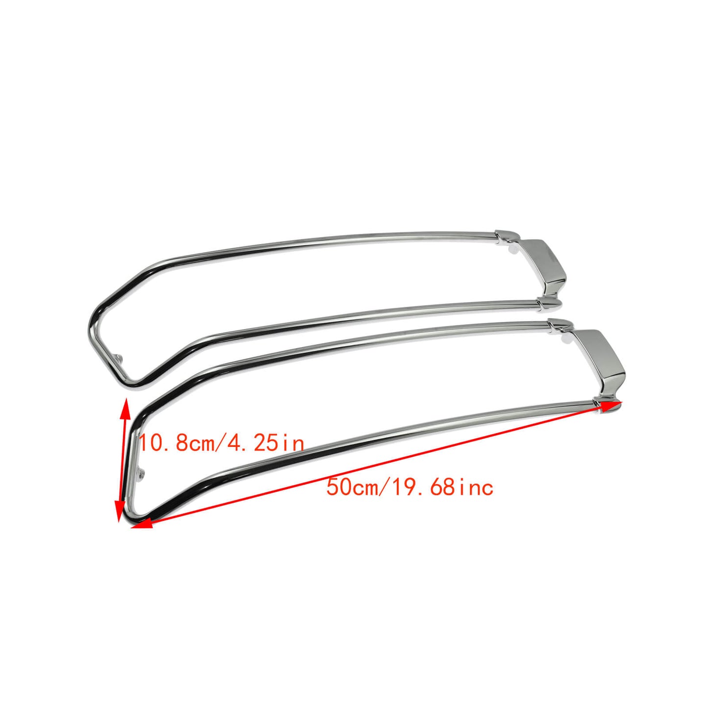 Hard Saddlebag Lid Trim Top Rails Rack Fit For Harley Touring Road Glide 2014-UP | HCmotorku