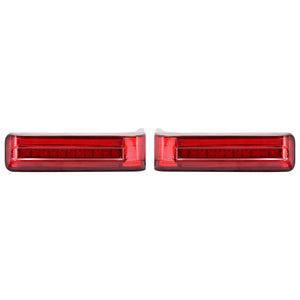 Saddlebag Running Brake Turn Light LED Red Chrome Fit For Harley FLHT 1997-2013 | HCmotorku