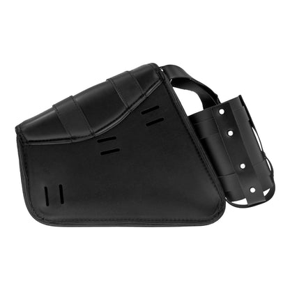 1* Right Side Universal Motorcycle Saddebags Storage Side Tool Bags w/Cup Holder | HCmotorku