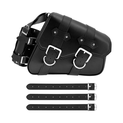 1* Right Side Universal Motorcycle Saddebags Storage Side Tool Bags w/Cup Holder | HCmotorku