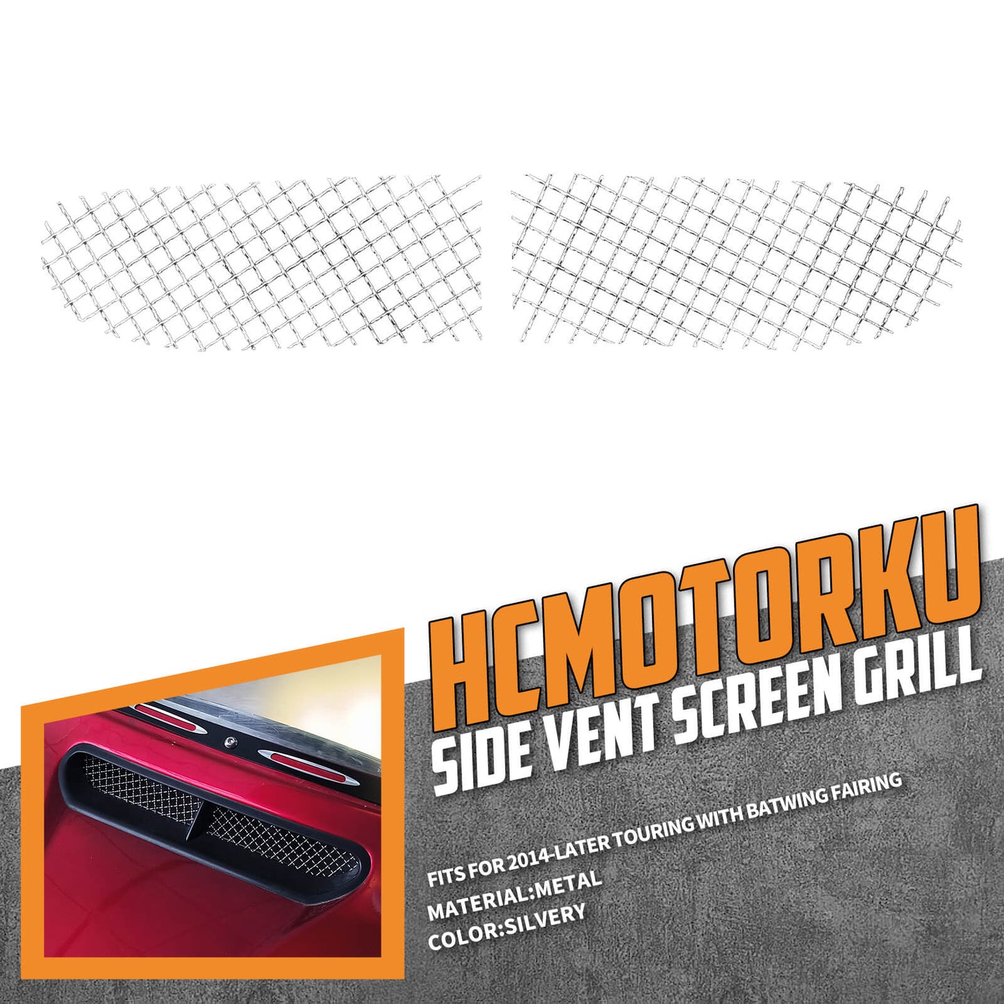 Honeycomb Mesh Fairing Vent Screen Grill For Harley Electra Street Glide 2014-2023 | HCmotorku