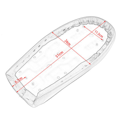 Universal Motorcycle Cafe Racer Seat Flat Brat Hump Saddle Fit For Yamaha Honda | HCmotorku