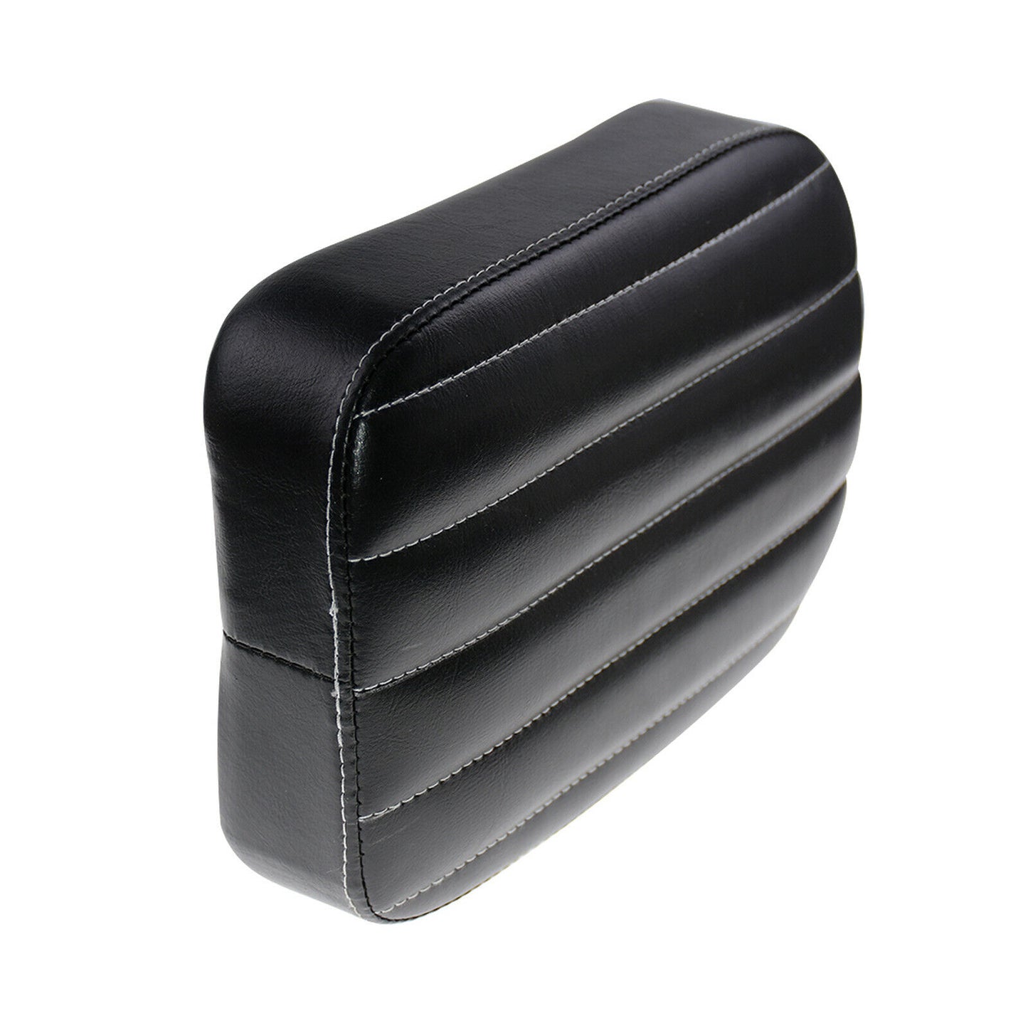 Stripes Rear Passenger Seat Pad w/8 Suction Cup Black Fit For Harley Chopper | HCmotorku