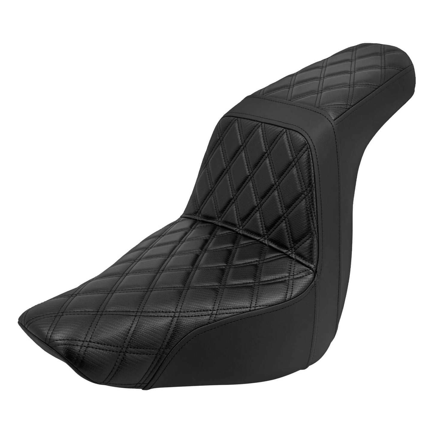 Step Up Seat PU Gel Black Driver Passanger Fit For Harley Low Rider S ST 2018-2024 | HCmotorku