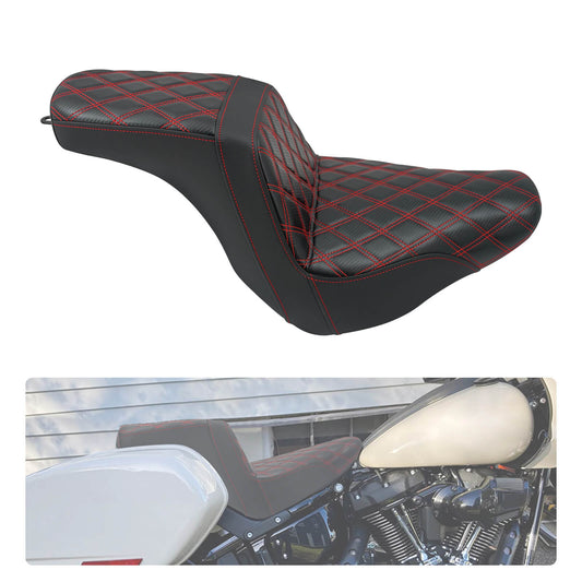 2-Up Seat Driver Passenger Gel Seat Red For Harley Low Rider S ST 2018-UP | HCmotorku