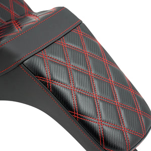 2-Up Seat Driver Passenger Gel Seat Red For Harley Low Rider S ST 2018-2024 | HCmotorku