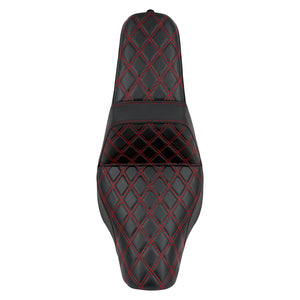 2-Up Seat Driver Passenger Gel Seat Red For Harley Low Rider S ST 2018-2024 | HCmotorku
