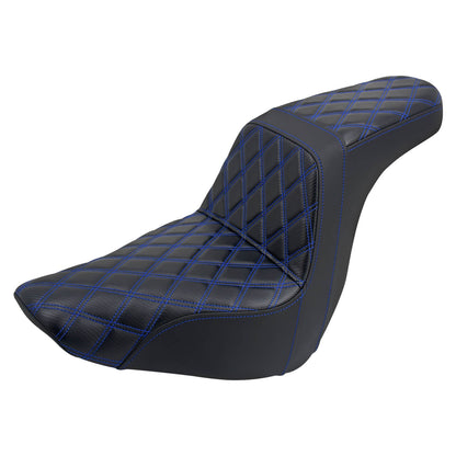 Step Up Gel Seat Driver Passenger Seat Blue For Harley Low Rider 2018-UP | HCmotorku