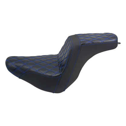 Step Up Gel Seat Driver Passenger Seat Blue For Harley Low Rider 2018-UP | HCmotorku