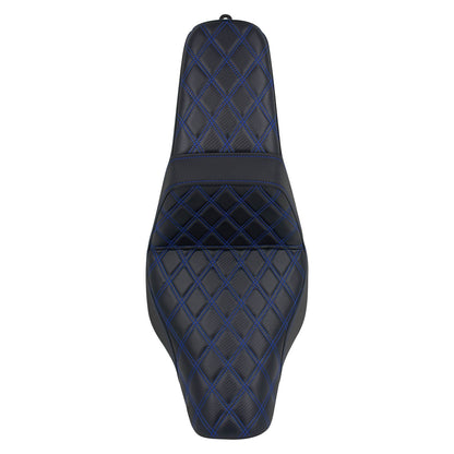 Step Up Gel Seat Driver Passenger Seat Blue For Harley Low Rider 2018-UP | HCmotorku