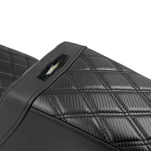 Driver Passenger Gel Seat w/ Backrest Black For Harley Low Rider FXLRST 2018-2024 | HCmotorku