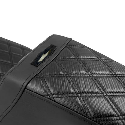 Driver Passenger Gel Seat w/ Backrest Black For Harley Low Rider FXLRST 2018-2024 | HCmotorku