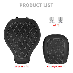 Rider Passenger 2-up Seat White Stitching For Harley Breakout FXBR FXBRS 2023-2024 | HCmotorku
