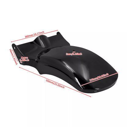 Solo Rider Seat + Rear Short Fender w/ Turn Signal Brake LED Light | HCmotorku