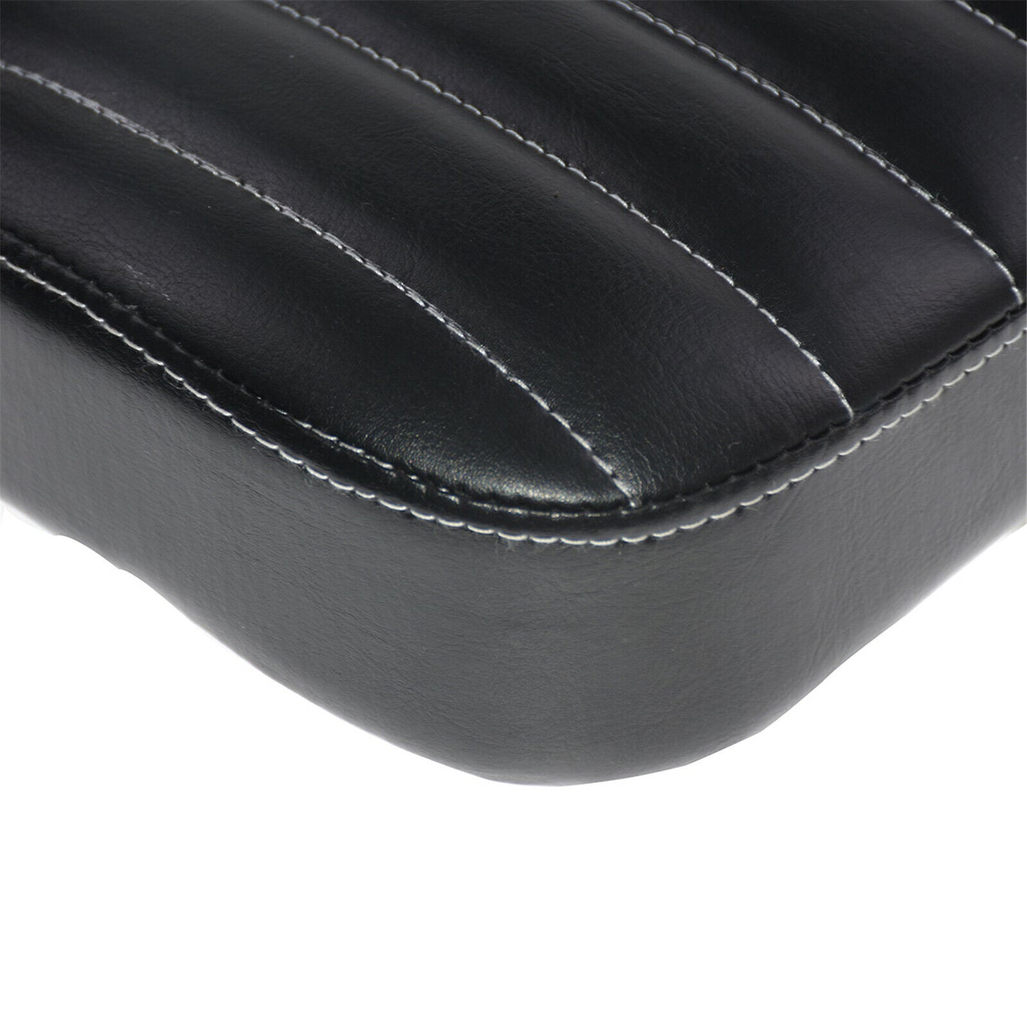 Universal Stripe Rear Passenger Seat Pad 8 Suction Caps Fit For Harley Chopper | HCmotorku