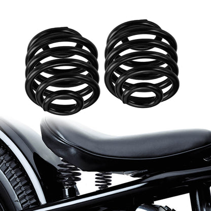 2" Barrel Solo Seat Springs Black For Sportster XL883 Bobber Chopper Custom | HCmotorku