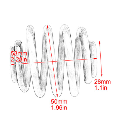 2" Solo Seat Spring Bracket Mount Chrome Fit For Harley XL 883 Honda Bobber | HCmotorku