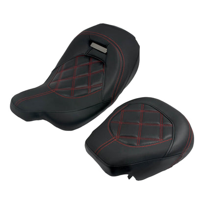 Low Profile Rider And Passenger Seats Fit Harley Touring 2009-UP | HCmotorku