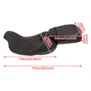 Low Profile Rider And Passenger Seats Fit Harley Touring 2009-2023 | HCmotorku