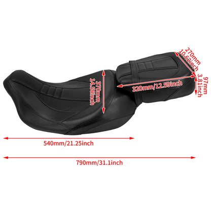 Low-Profile Rider Passenger Seats For Harley Touring 2009-2023 | HCmotorku