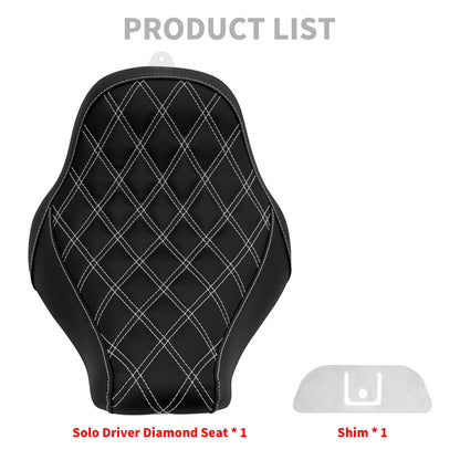 Low-Profile Rider Seat Solo Seat Fit for Harley Breakout Fatboy 2018-2023 | HCmotorku