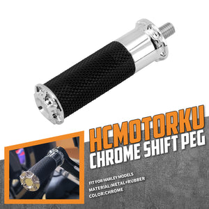 Particles Anti Slip Shifter Foot Peg Chrome For Harley Touring Sportster Softail | HCmotorku