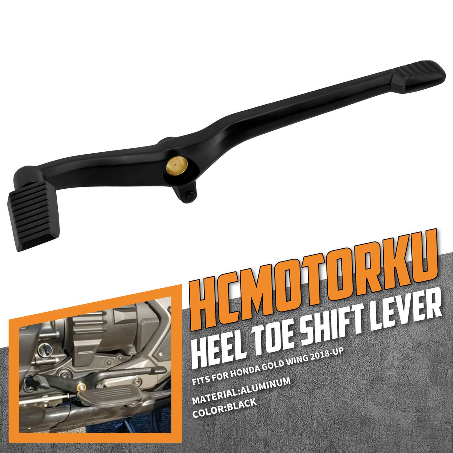 Omni Gloss Heel Toe Shifter Shift Lever W/Peg Fit For Honda Gold Wing 2018-2023 | HCmotorku