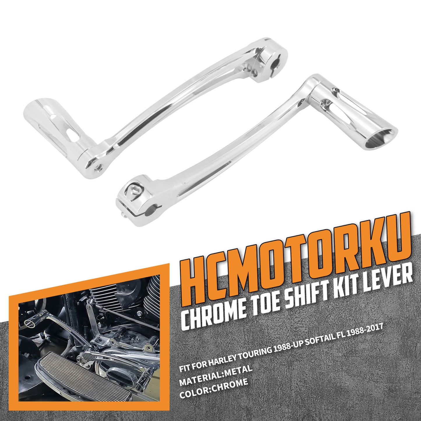 Heel Toe Gear Shifter Shift Lever Pedal Peg For Harley Softail Street Road Glide | HCmotorku