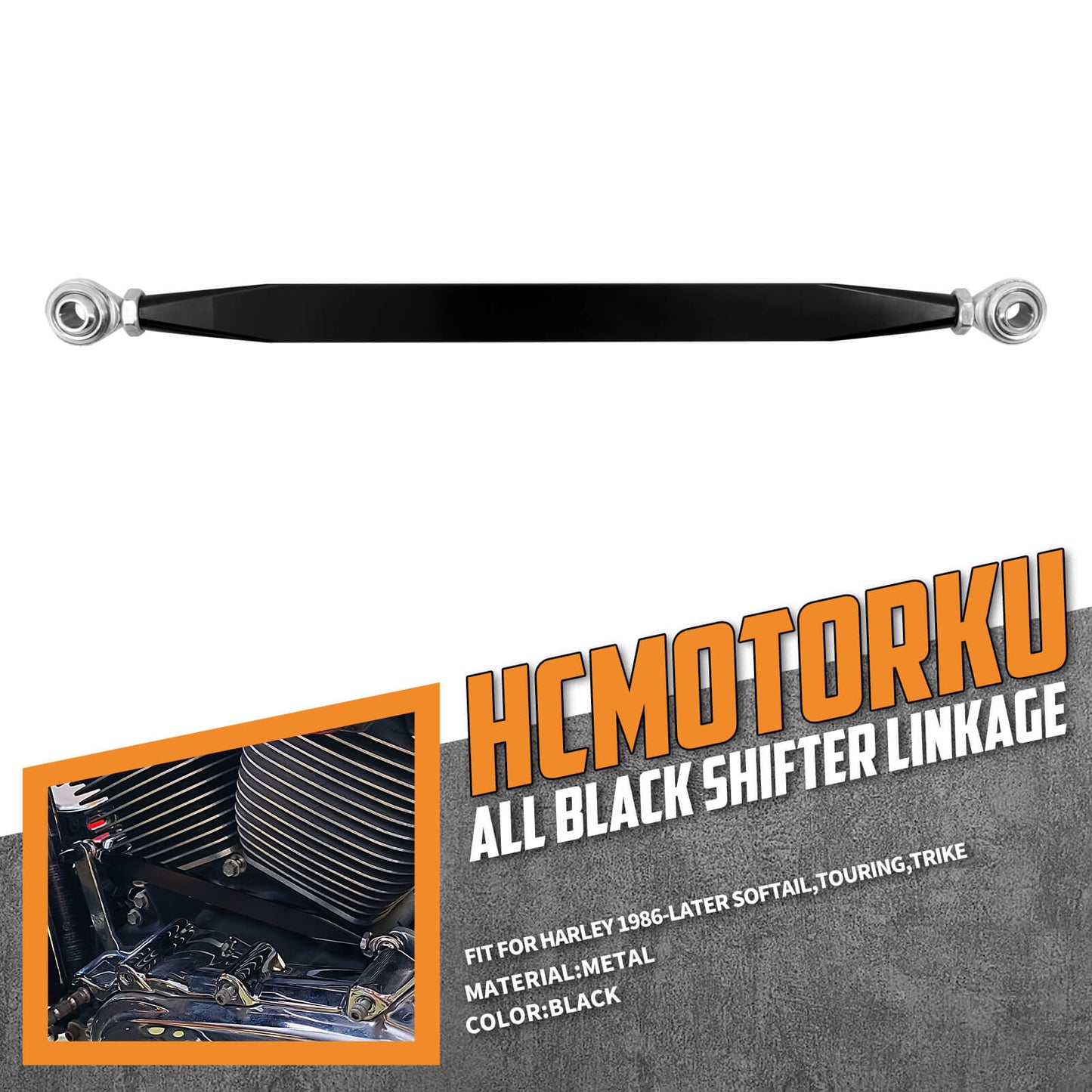 Gear Shifter Shift Linkage Black Fit For Harley Touring Softail Dyna 2008-2023 | HCmotorku