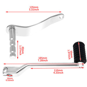 Extended Shaft Gear Shift Shifter Peg Toe Chrome Fit For Harley Softail FL 2018-UP | HCmotorku