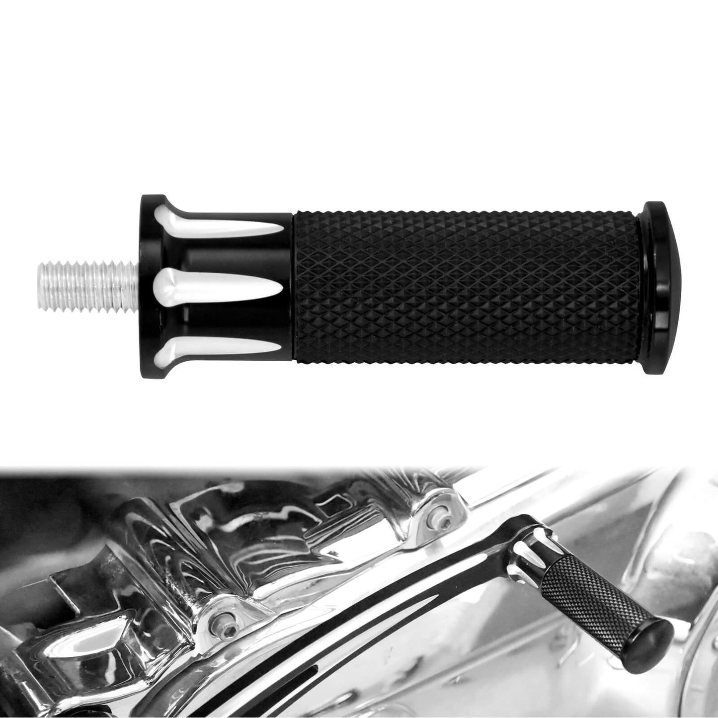 Gear Knurled Anti-Skid Shifter Peg for Harley | HCmotorku