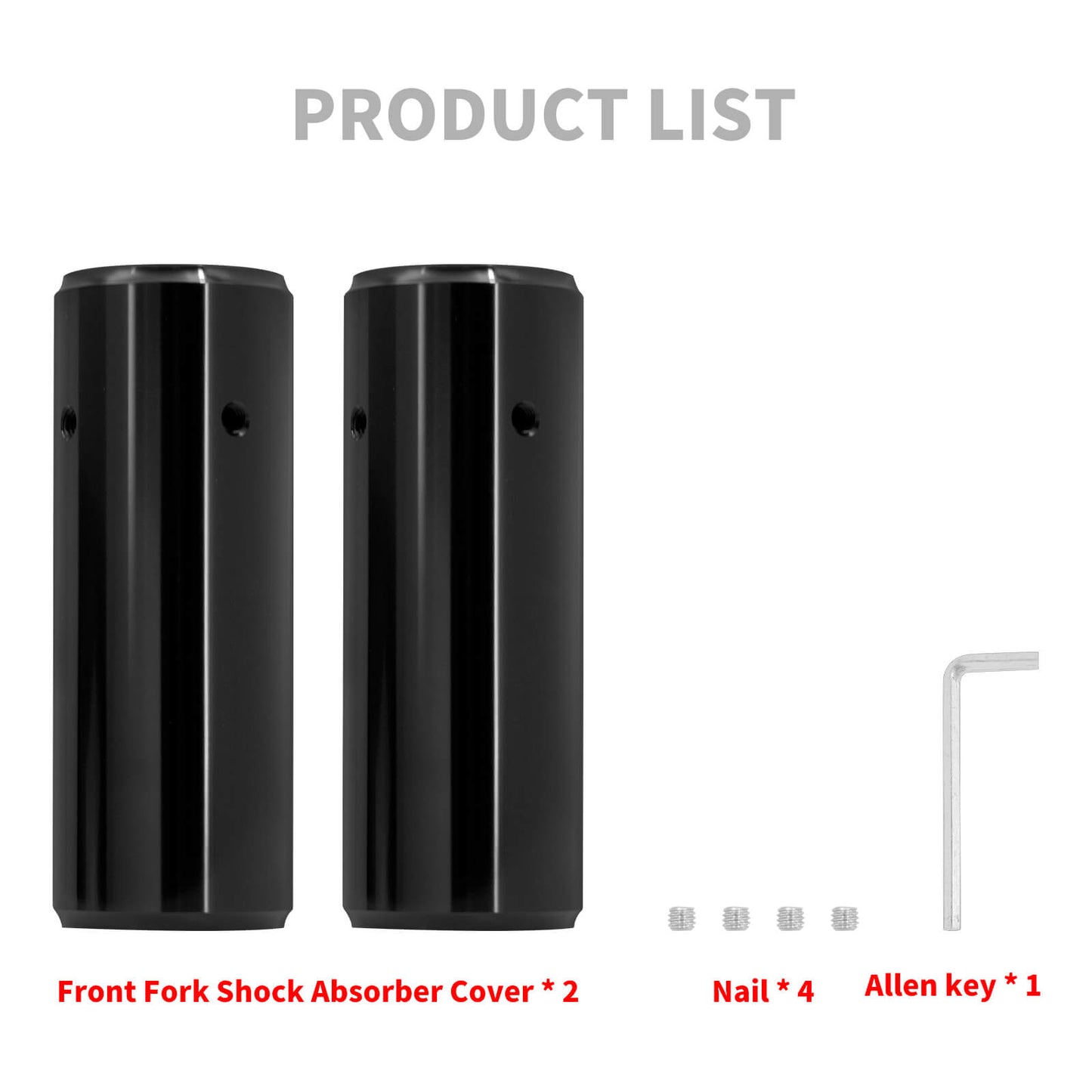 2* Front Fork Tube Shock Absorber Cover Black For Harley Nightster 975 2021-2024 | HCmotorku