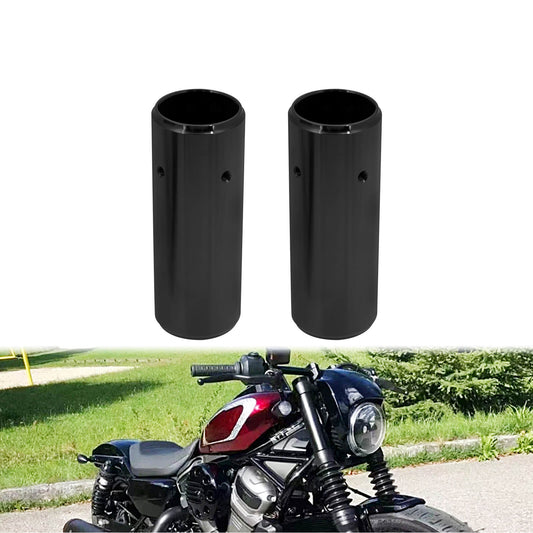 2* Front Fork Tube Shock Absorber Cover Black For Harley Nightster 975 2021-2024 | HCmotorku