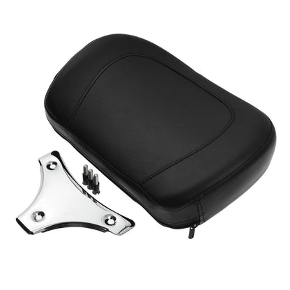 Sissy Bar Backrest Pad w/ Chrome Bracket Fit For Harley Touring FLHR FLHX 2009-2018 | HCmotorku