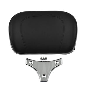 Sissy Bar Backrest Pad w/ Chrome Bracket Fit For Harley Touring FLHR FLHX 2009-2018 | HCmotorku