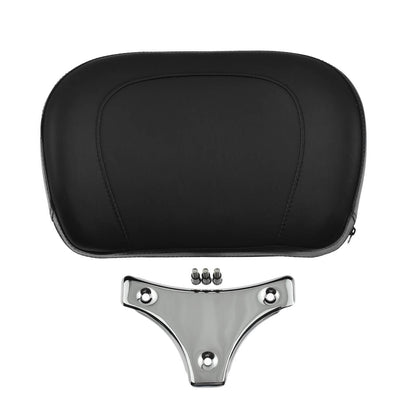 Sissy Bar Backrest Pad w/ Chrome Bracket Fit For Harley Touring FLHR FLHX 2009-2018 | HCmotorku