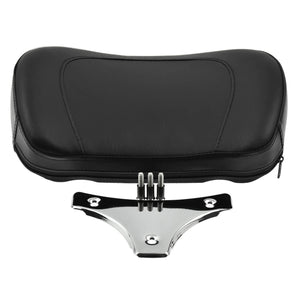 Sissy Bar Backrest Pad w/ Chrome Bracket Fit For Harley Touring FLHR FLHX 2009-2018 | HCmotorku