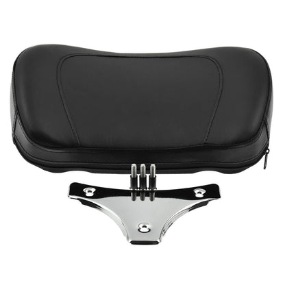 Sissy Bar Backrest Pad w/ Chrome Bracket Fit For Harley Touring FLHR FLHX 2009-2018 | HCmotorku