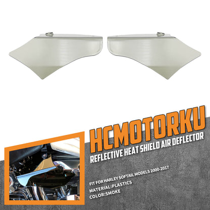1 Pair Mid-frame Heat Shield Air Deflector Fit For Harley Softail Fatboy 2000-2017 | HCmotorku